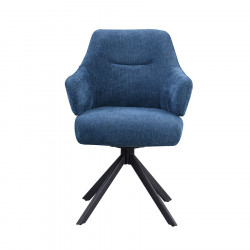Ezra Swivel Dining Chair Blue